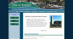 Desktop Screenshot of cityofrainier.com
