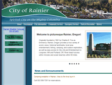 Tablet Screenshot of cityofrainier.com